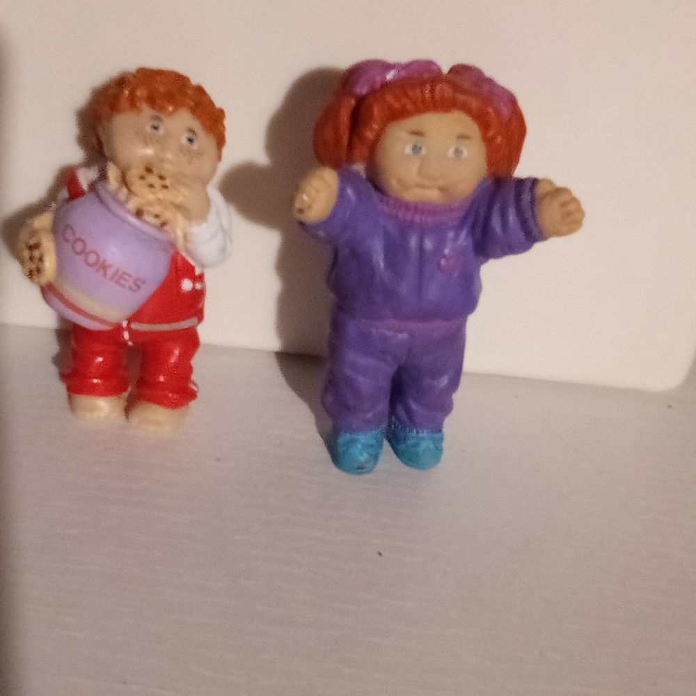 Rubber cabbage patch kid figures